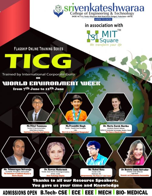 TICG PROGRAMMES CONDUCTED BY SVCET - 2021