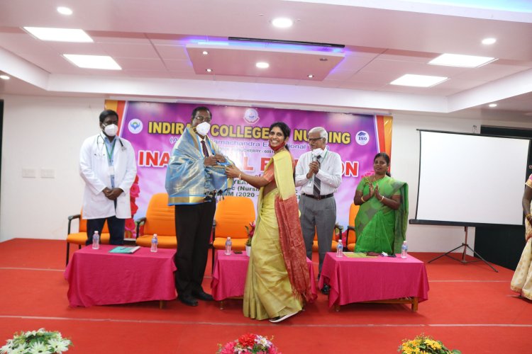 INAUGURATION OF FIRST YEAR NURSING COURSES HELD ON 10TH FEBRUARY 2021 ORGANIZED BY INDIRANI COLLEGE OF NURSING