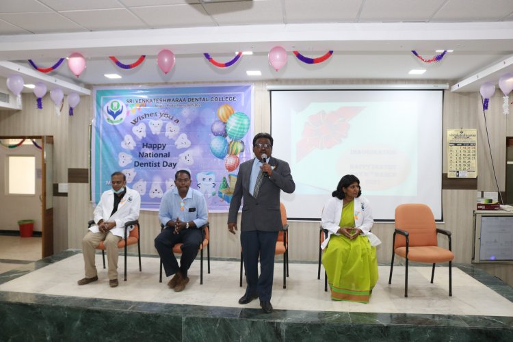 National Dentist Day 2021 - Sri Venkateshwaraa Dental College, Puducherry