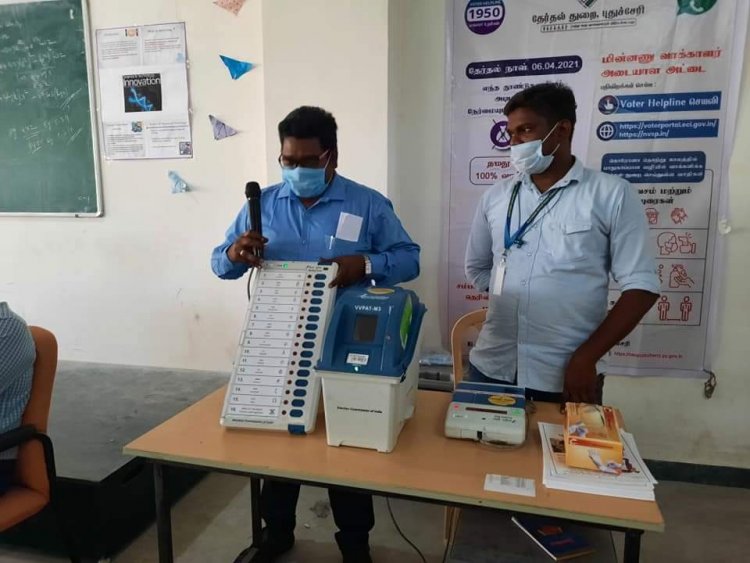  EVM-VVPAT Demonstration Awareness - Sri Venkateshwaraa College of Engineering and Technology,  Puducherry