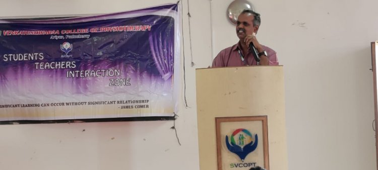 Students Teachers Interaction Zone ( SITZ ) - Sri Venkateshwaraa College of Physiotherapy, Ariyur, Puducherry.