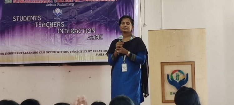 Students Teachers Interaction Zone ( SITZ ) - Sri Venkateshwaraa College of Physiotherapy, Ariyur, Puducherry.