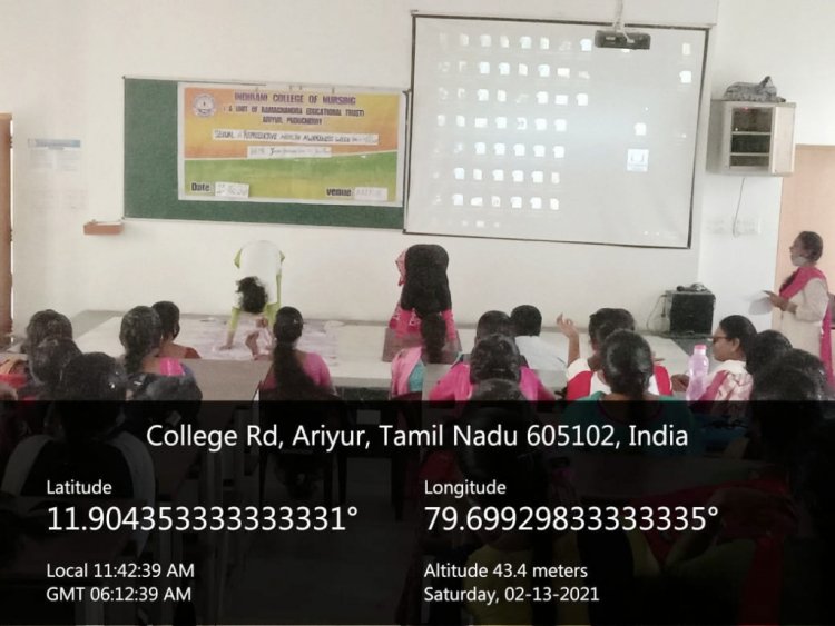 SEXAUL AND REPRODUCTIVE AWARENESS WEEK 2021 REPORT - Indirani College of Nursing, Ariyur, Puducherry