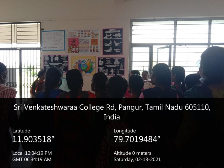 SEXAUL AND REPRODUCTIVE AWARENESS WEEK 2021 REPORT - Indirani College of Nursing, Ariyur, Puducherry