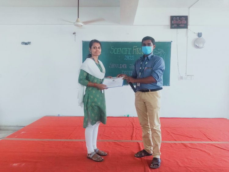 SCIENTIFIC FORUM 2021 - SRI VENKATESHWARAA COLLEGE OF PHYSIOTHERAPY, PUDUCHERRY