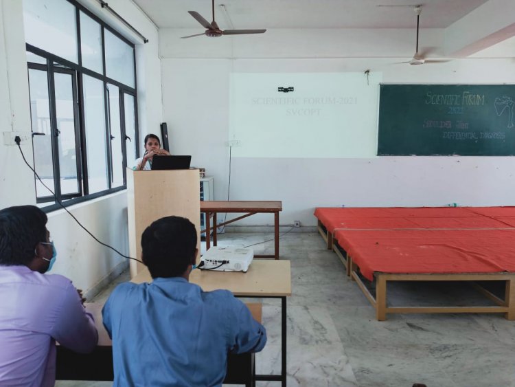 SCIENTIFIC FORUM 2021 - SRI VENKATESHWARAA COLLEGE OF PHYSIOTHERAPY, PUDUCHERRY
