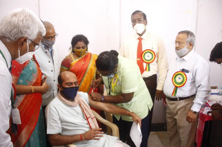 COVID-19 Mass vaccination drive report - Sri Venkateshwaraa Medical College Hospital and Research Centre, Ariyur, Puducherry