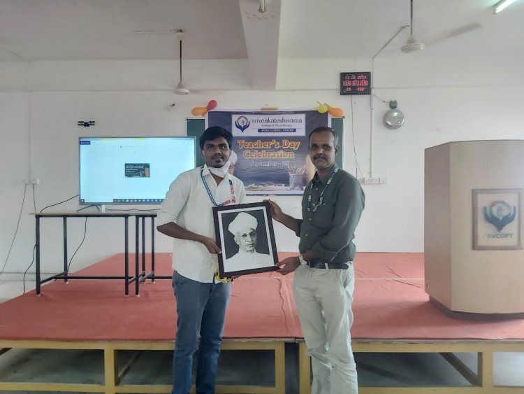 Teachers Day 2021 - Sri Venkateshwaraa College of Physiotherapy, Ariyur, Puducherry