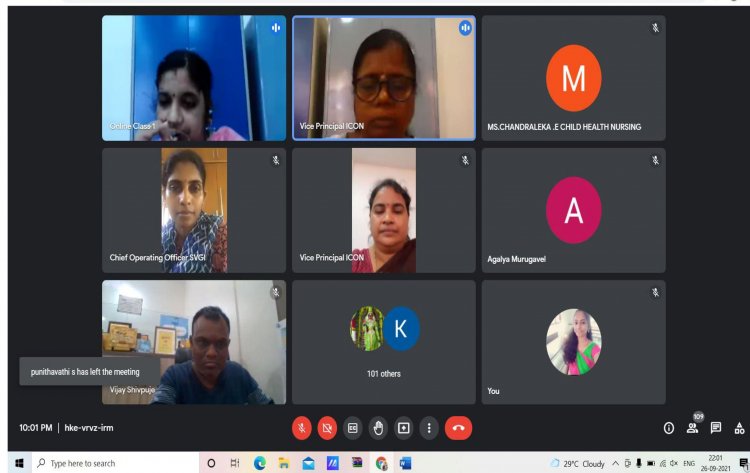 INSTITUTION INNOVATION COUNCIL IMPACT LECTURE SERIES  I REPORT - Indirani College of Nursing, Ariyur, Puducherry