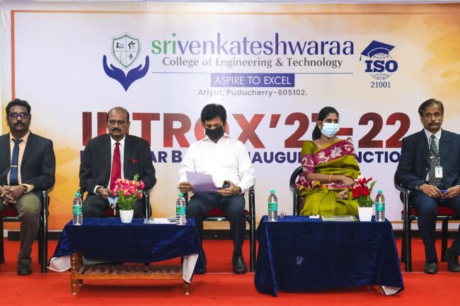 INTROX 2021-22 - Sri Venkateshwaraa College of Engineering and Technology, Ariyur, Puducherry 605 102.