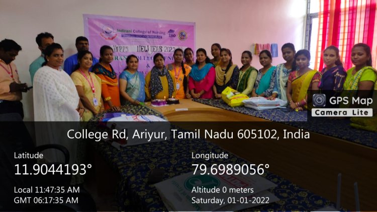 NewYear 2022 Celebration - Indirani College of Nursing, Puducherry 605 102