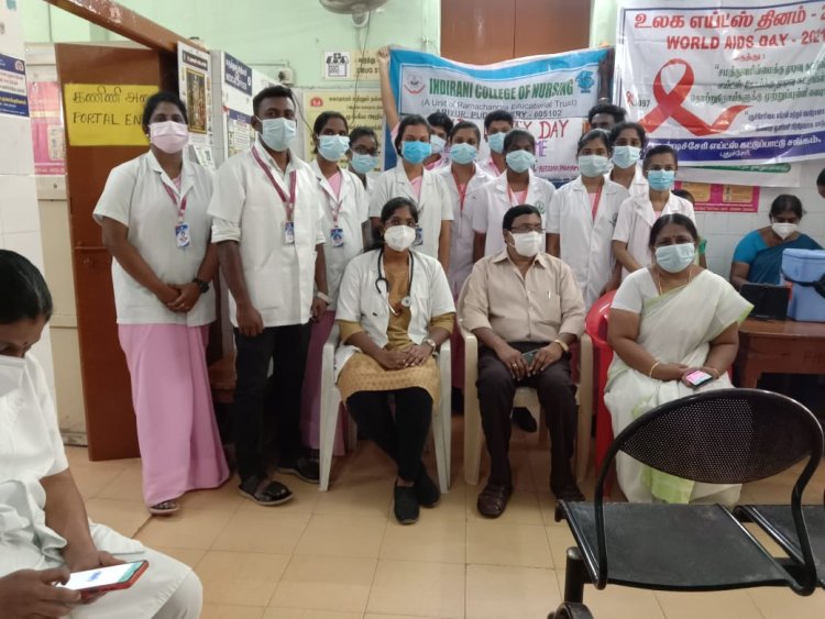WORLD LEPROSY ERADICATION DAY - 2022 - Indirani College of Nursing, Ariyur, Puducherry 