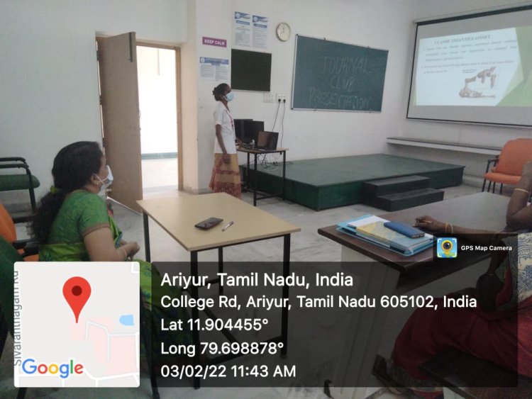 JOURNAL CLUB PRESENTATION - Indirani college of nursing 
