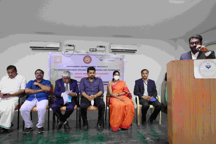 Unnat Bharat Abhiyan Computer Workshop - Sri Venkateshwaraa College of Engineering and Technology, Ariyur, Puducherry 605 102.