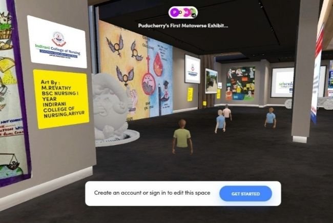  India’s first ever metaverse drawing exhibition was initiated by SRI VENKATESWARAA COLLEGE OF ENGINEERING AND TECHNOLOGY,ARIYUR,PUDUCHERRY