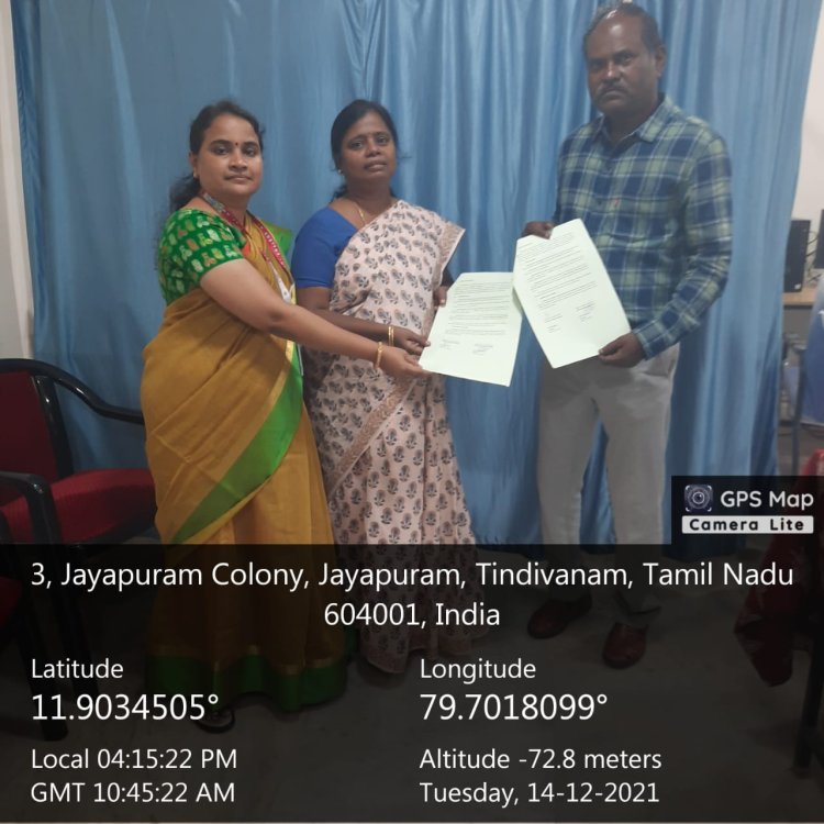 REPORT ON MOU WITH ICON & ELITE SPORTS TRAINING CENTRE, PUDUCHERRY