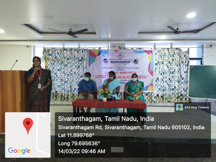 STATE LEVEL WORKSHOP  - CAPACITY BUILDING IN IMMUNIZATION