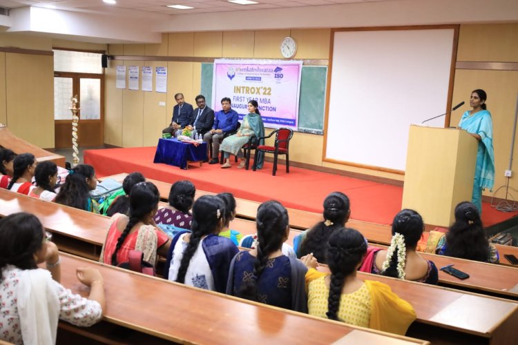 An inaugural ceremony of Master of Business Administration at Sri Venkateshwaraa College of Engineering & Technology