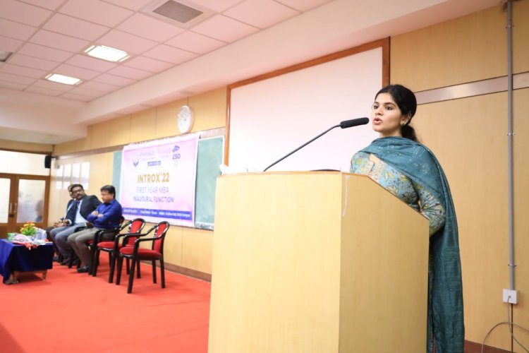 An inaugural ceremony of Master of Business Administration at Sri Venkateshwaraa College of Engineering & Technology