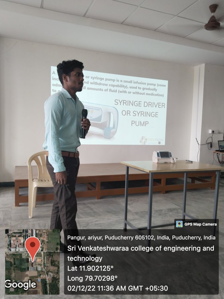 One Day Workshop on “Troubleshooting and Maintenance of Medical Instruments”  - Sri Venkateshwaraa College of Engineering and Technology