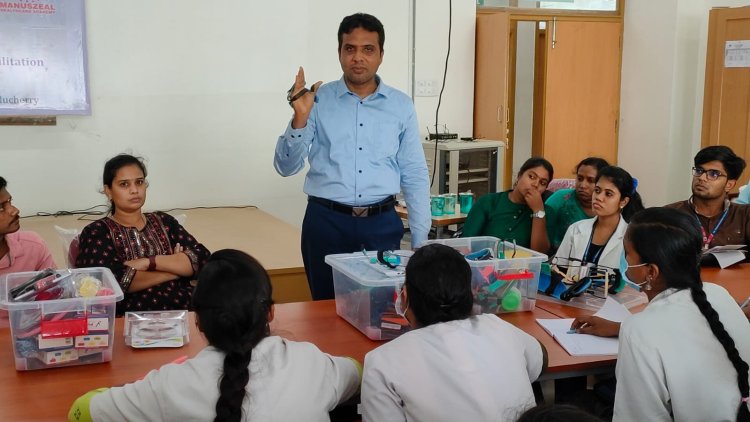 An interactive workshop on hand rehabilitation was held at Sri Venkateshwaraa College of Physiotherapy. Puducherry. 