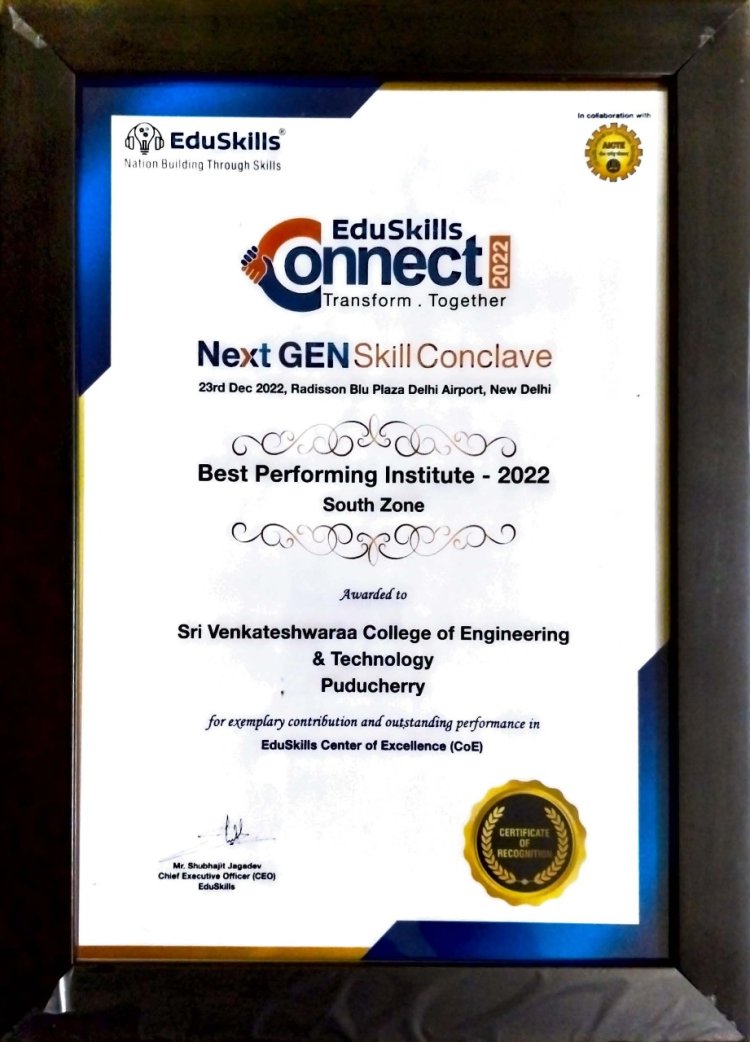Industry -academia collaboration paves a way for the students to excel in industry cutting edge technologies. 