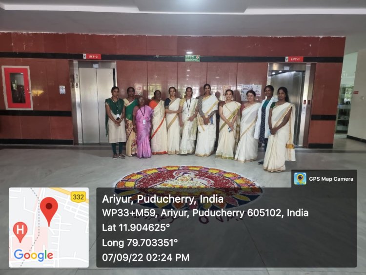 ONAM CELEBRATION 2022 - Sri Venkateshwaraa Dental College