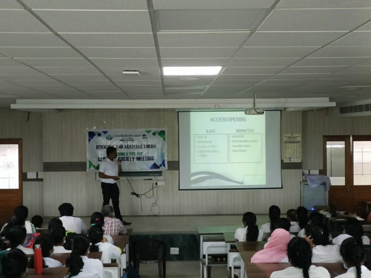 Clinical Society Meeting for the month of December (30.12.2022) - Sri Venkateshwaraa Dental College