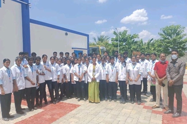 Industrial Visit to Bpharm students to Wellous Pharma Pvt Ltd, Puducherry.