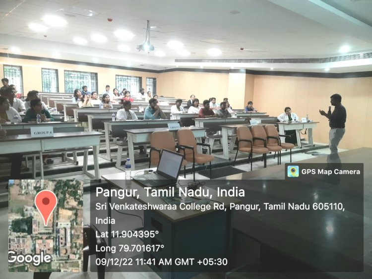CDE program organised by Department of Public health dentistry on 09th December, 2022 - Sri Venkateshwaraa Dental College