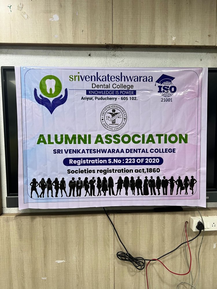 Career Guidance Program was conducted by Alumni Association - Sri Venkateshwaraa Dental College