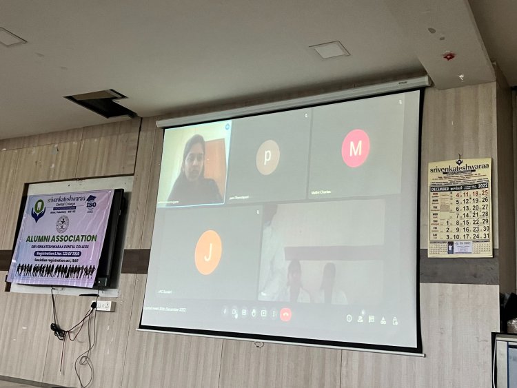 Career Guidance Program was conducted by Alumni Association - Sri Venkateshwaraa Dental College