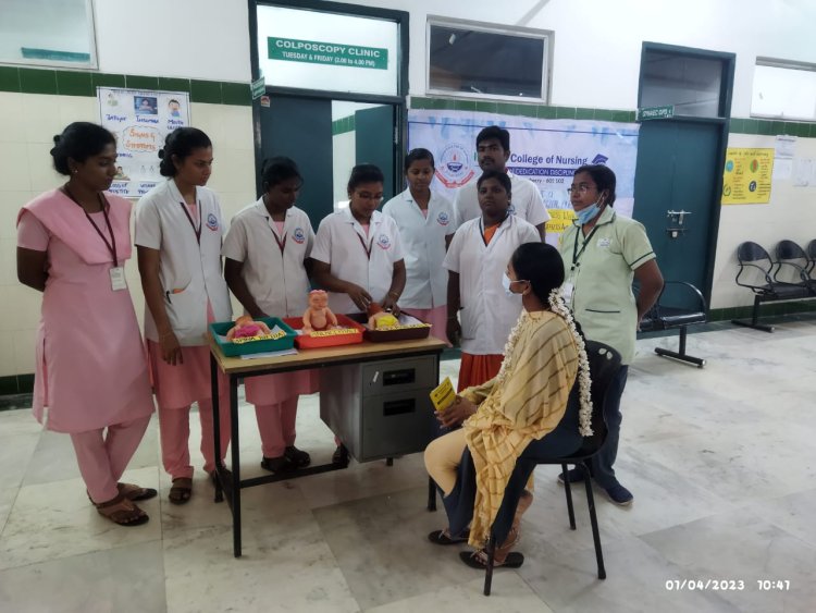 WORLD FOLIC ACID AWARENESS WEEK–04.01.2023 THEME –“PREVENTING BIRTH DEFECTS AND SAVING LIVES” - Indirani College of Nursing