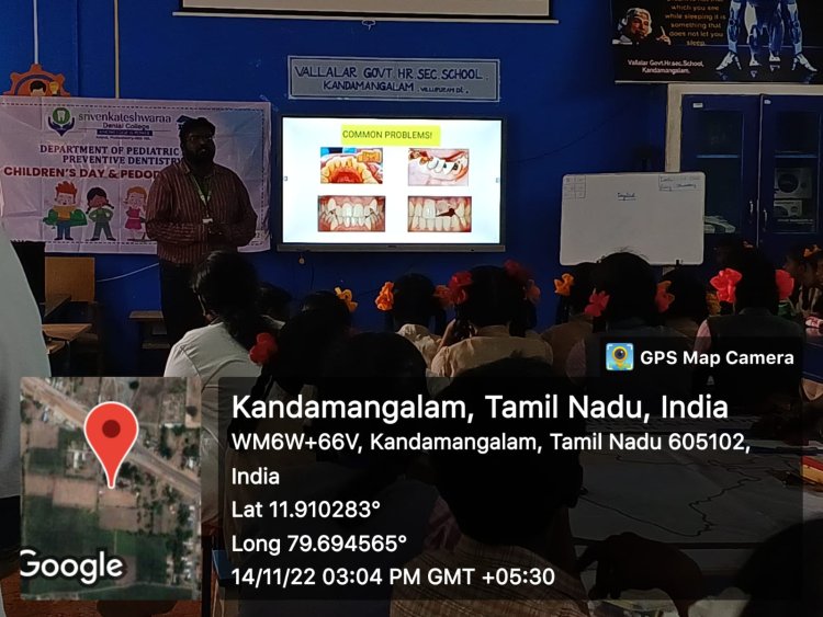 ISPPD “CHILDREN’S DAY (WEEK) CELEBRATION CONTEST” - Sri Venkateshwaraa Dental College