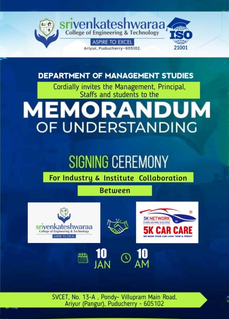MOU WITH 5K CAR CARE
