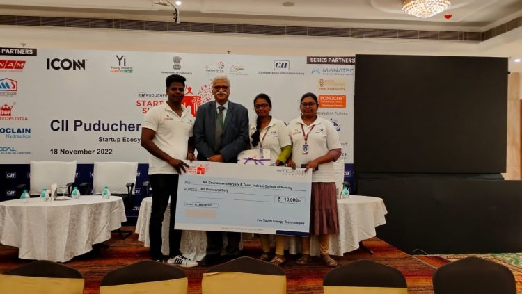 Indirani College of Nursing Students Achieve Top 5 Finish in Confederation of Indian Industry Contest