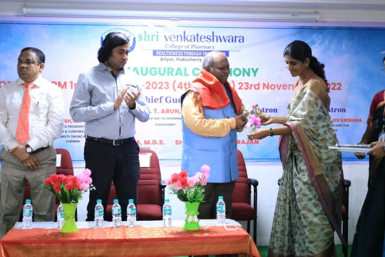 Inaugural Function of BPharm Students: A Memorable Event with Esteemed Guests and Valuable Insights - Sri Venkateshwaraa College of Pharmacy