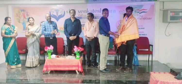 The inauguration ceremony of Rotoract Club of SVCP