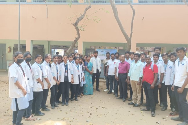 Simultaneously Medical camp was organized by Dr.S.M.Vanmathi Assistant professor department of pharmaceutics SVCP