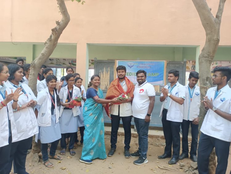 Simultaneously Medical camp was organized by Dr.S.M.Vanmathi Assistant professor department of pharmaceutics SVCP