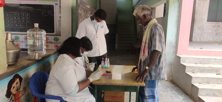 Simultaneously Medical camp was organized by Dr.S.M.Vanmathi Assistant professor department of pharmaceutics SVCP