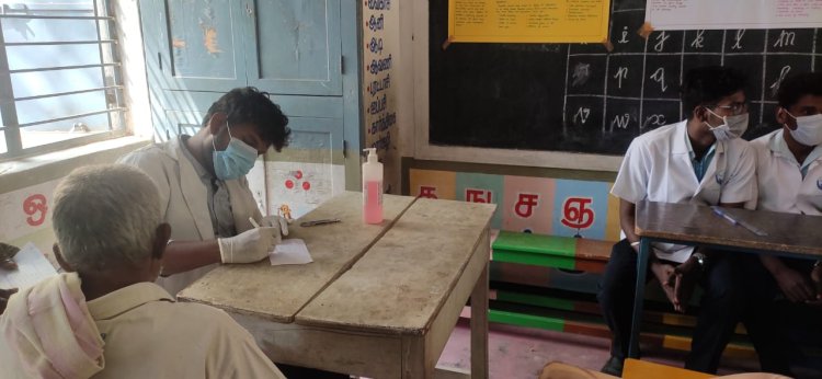 Simultaneously Medical camp was organized by Dr.S.M.Vanmathi Assistant professor department of pharmaceutics SVCP