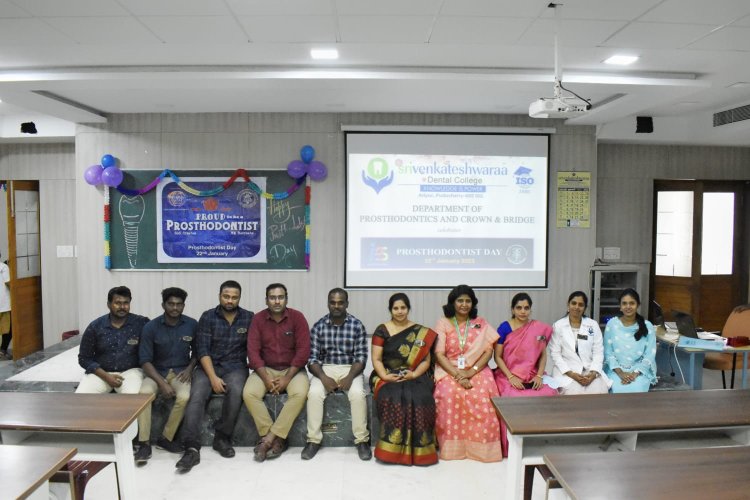 World Prosthodontist day - Sri Venkateshwaraa Dental College