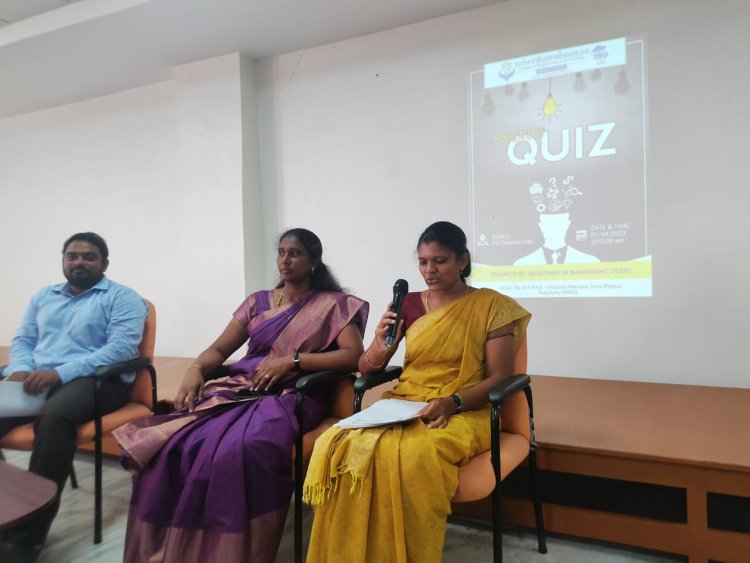 BUSINESS QUIZ PROGRAMME FOR MBA STUDENTS
