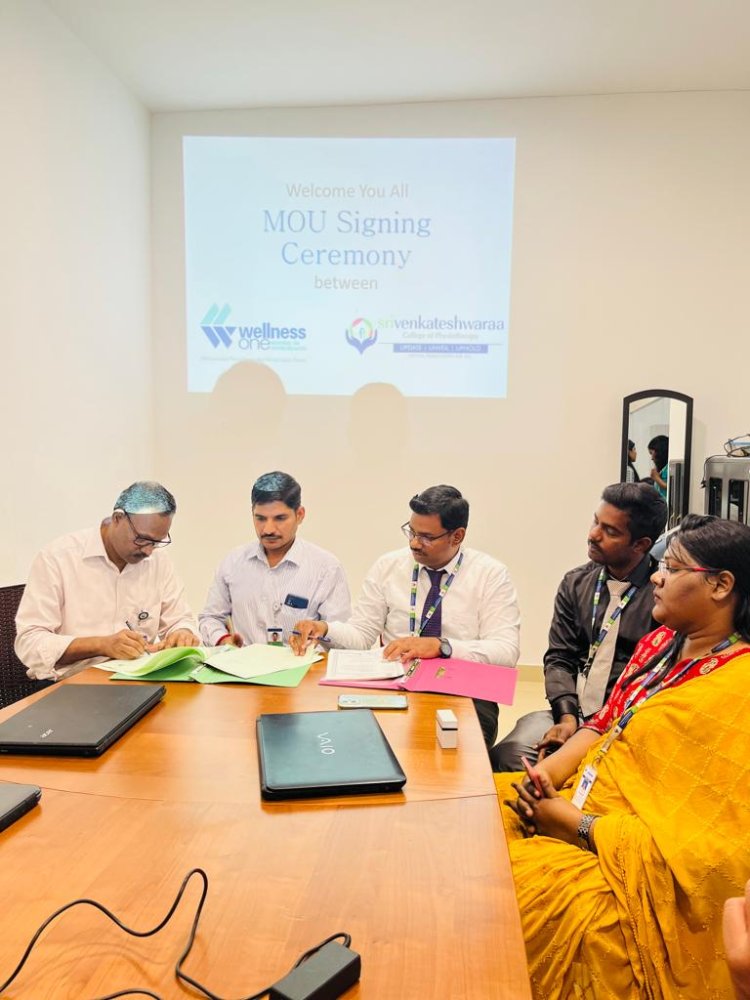  Signing a MOU with the reputed institution Wellness one @Calicut,Kerala