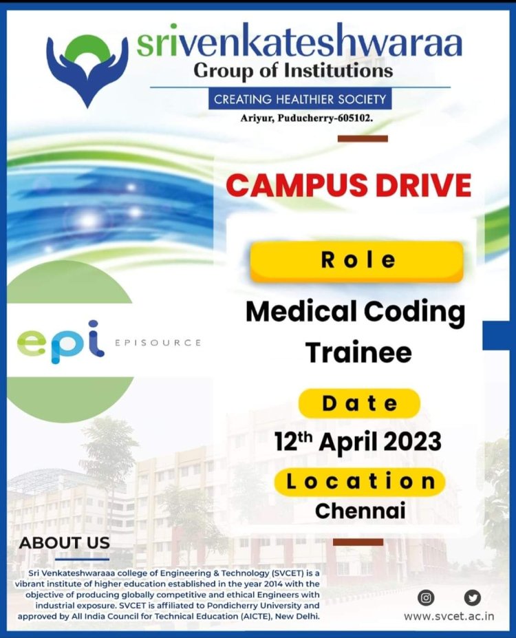 SVGI Organises a Placement Drive for its Group of Institutions on  12th April 2023