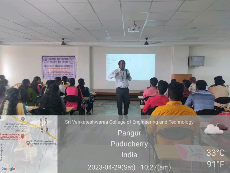 Seminar on "Career Opportunities in the Insurance Sector" for  MBA students