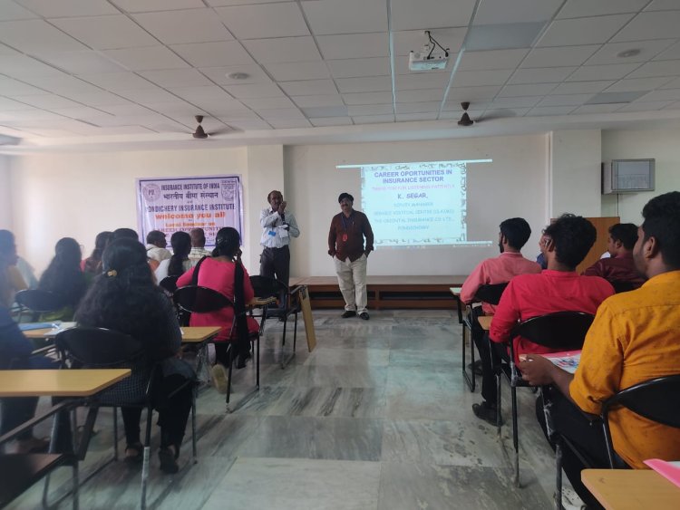 Seminar on "Career Opportunities in the Insurance Sector" for  MBA students