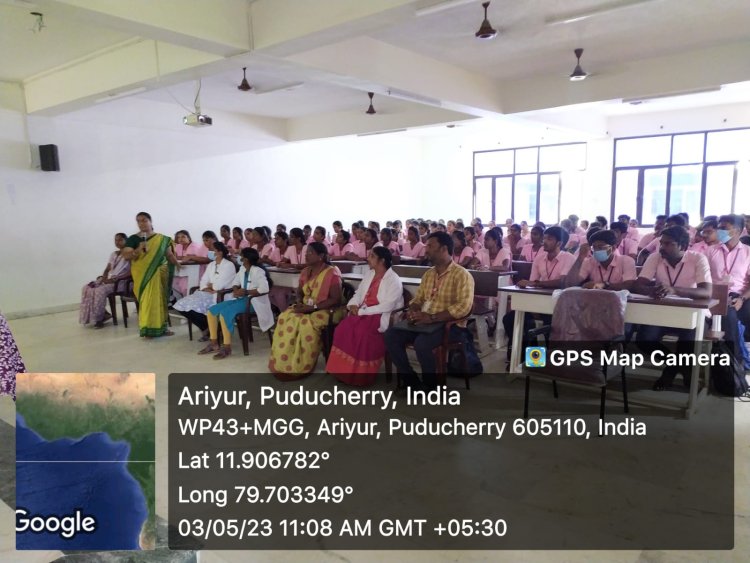 DEPARTMENT OF COMMUNITY HEALTH NURSING GUEST LECTURE - Indirani College of Nursing