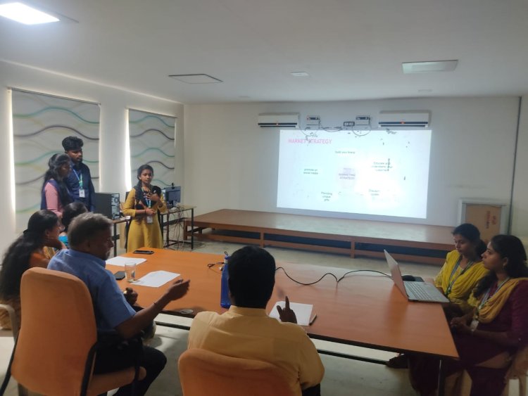 Department of Management Studies, SVCET, Ariyur has organised Idea pitching contest ( DOMS Activities)  for I MBA Students on 17th June 2023.
